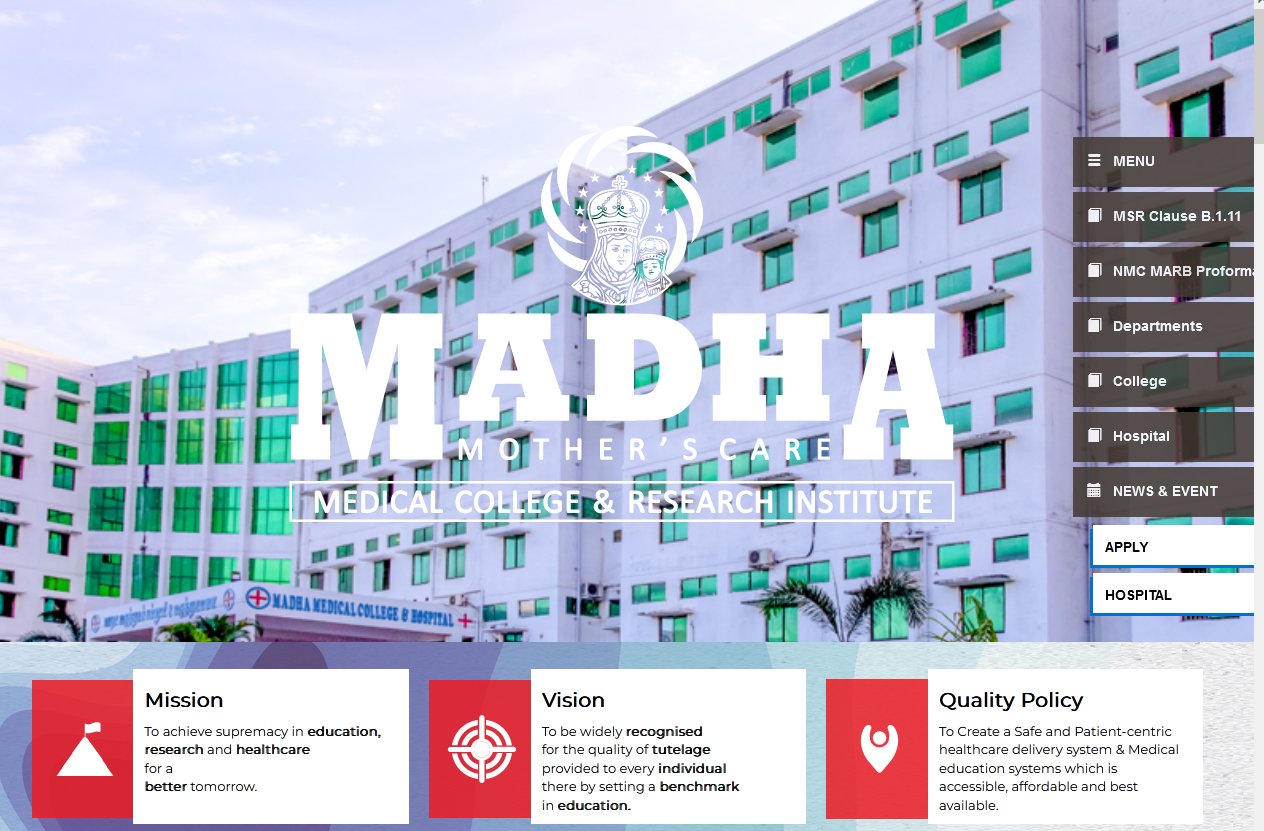 Madha Medical College and Hospital, Thandalam, Chennai  