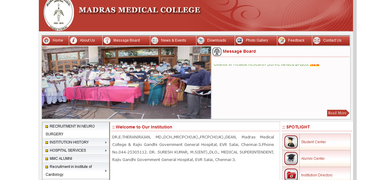 Madras Medical College, Chennai  