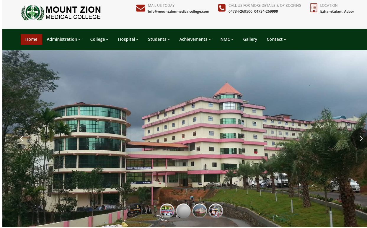 Mount Zion Medical College, Chayalode, Ezhamkulam Adoor, Pathanamthitta  
