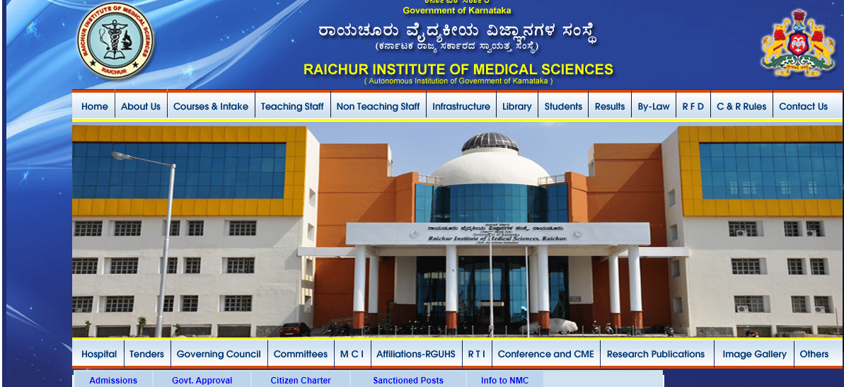 Raichur Institute of Medical Sciences,Raichur