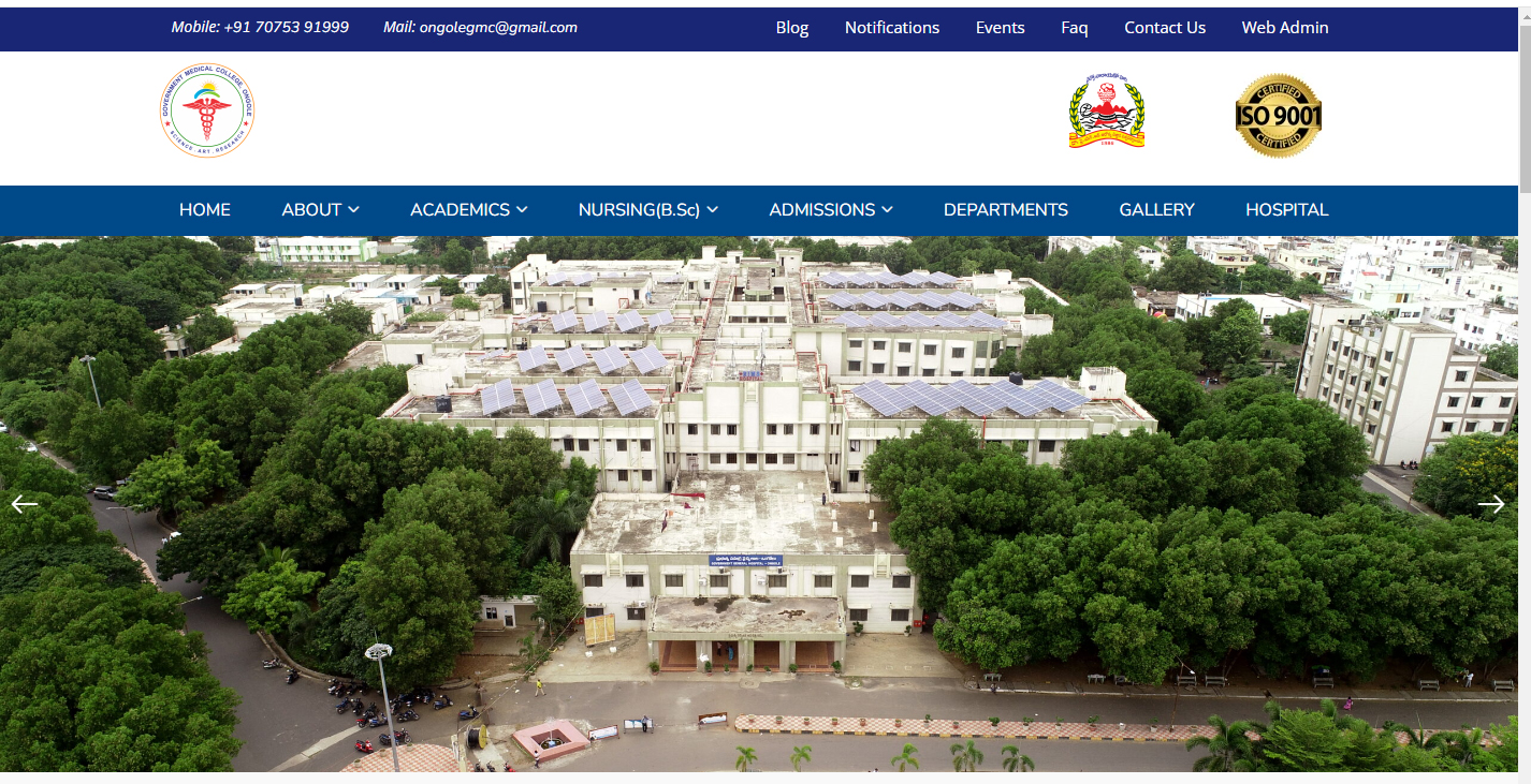 Rajiv Gandhi Institute of Medical Sciences,Ongole, AP