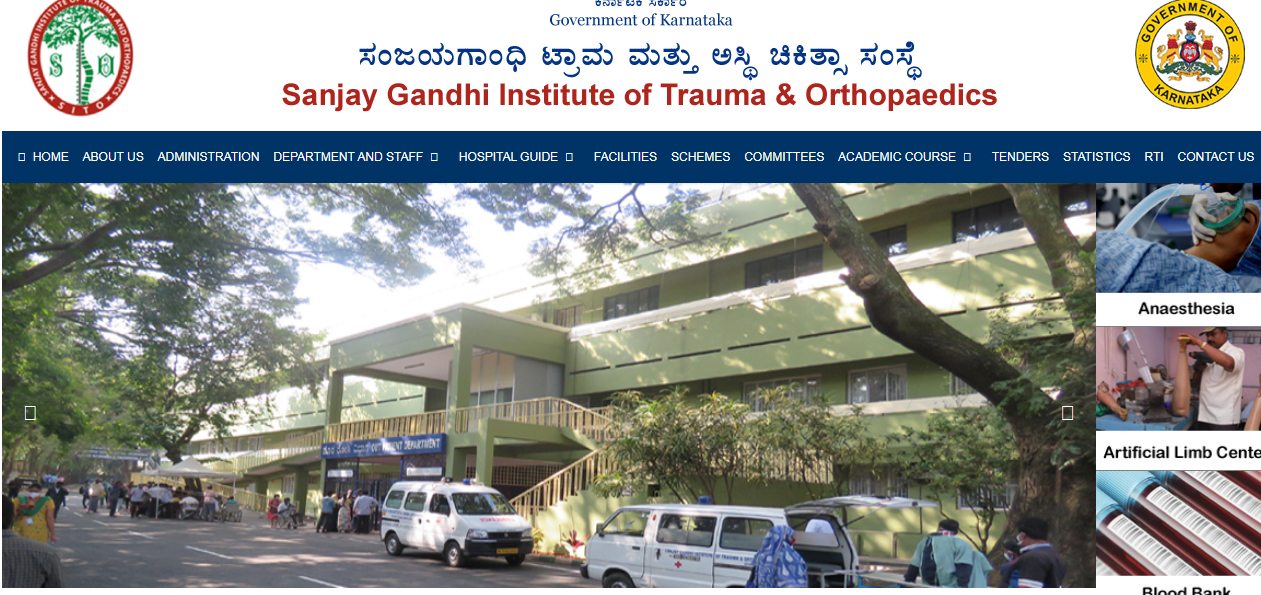 Sanjay Gandhi Institute of Trauma and Orthopaedics, Bangalore  