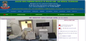 Gayathri Vidya Parishad Institute of Health Care &amp; Medical Technology, Visakhapatnam